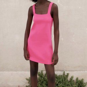 Pink Knit Mini Dress